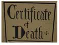 Certificate of Death