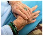 Elderly hands